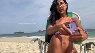 Beachside Bumming Naked Bitches - Juicy Public Display of Renatinha's Mellow Madness