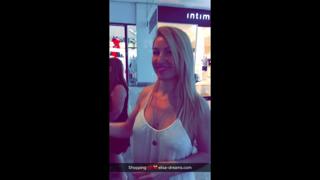 As Sun-Kissed Cougars Flash Thongs & Boobs in Open Plaza of Barcelona