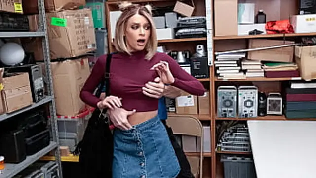 Teen stripped hard by eager mall cop in rest room