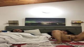 My slippery slit gets slobbery attention in stepdad's den