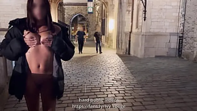 wife shows off herself publicly