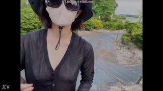 Transparent outfits for city wandering