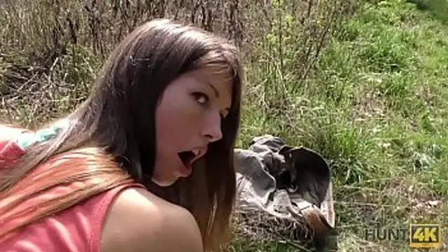 HUNT4K  Arrogant girl gets fucked all slits in public pickup porn