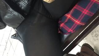 Public Voyeur Peepshows Exposing Black Tights Perverts'