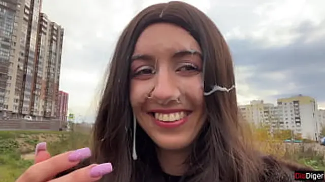 Man helps me with my car &mdash;  I reward him with a creampie and get a massive cumshot