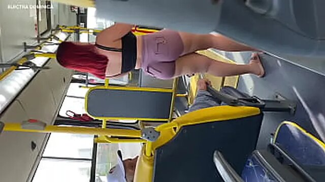 I took my maid to my house, look what she did on the bus, her ass is delicious