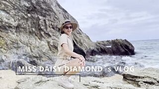 Eating Chocolate Cake by the Diamond Blue Beach
