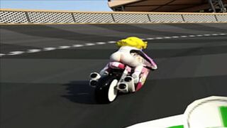 Princess👸 Peach Loses Her Suit, Revealing Big Ass🍑 & Blonde Pornstar Coochie in Mario Kart 8 Deluxe (HGame)