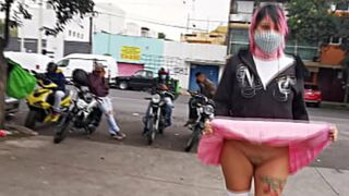 Public Play: Otaku Strips Without Panties