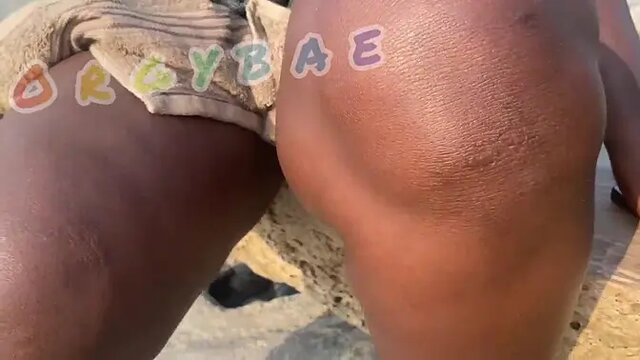 Public bar and beach voyeur - MILFs in thongs flash their bodies