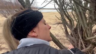 Outdoor Public Lake Fuck in Winter