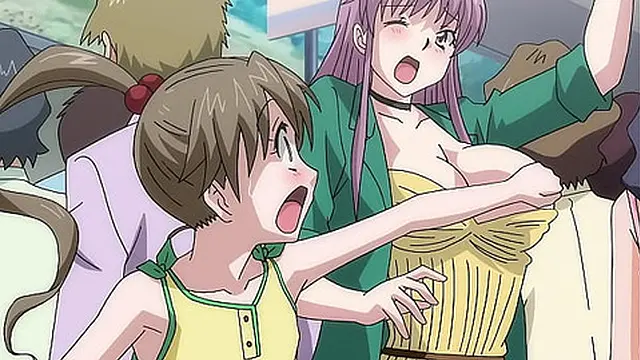 Hentai – Teen Touching a MILF in a Public Train [Uncensored] [Subtitled]