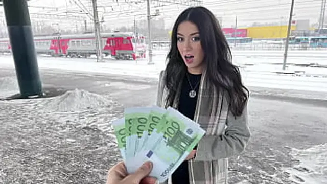 Public Agent - Beauty rides the train for cash