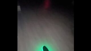 POV Blonde Raver Slut Takes You To Rooftop To Suck And Get Creampie