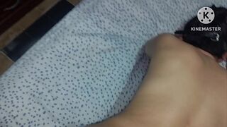 Cumming hard on the black dick