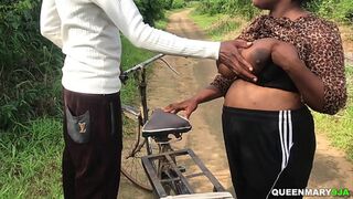 She enjoyed riding him by the side of the road