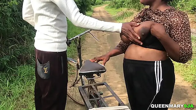 She enjoyed riding him by the side of the road