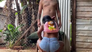 Teen black girl pleases me with her hot ass🍑, no wife around to see