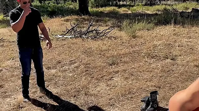 Two Busty Milfs Sunbathe &mdash;  Tempt Hiker For Shared Orgasm💦