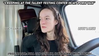 Creeping at The Talent Testing Center in My Porn Van