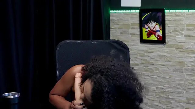 Busty brunette MILF Mia Luz gives a slutty blowjob, denies gang bang fantasies