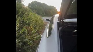 Step mom young fucked in a parking lot —  he cums in her wet pussy —  creampie