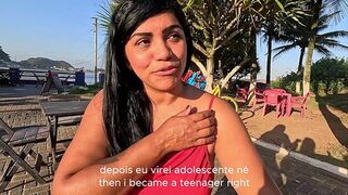 Forbidden confessions! Nicoly reveals that her neighbor has been sucking her pussy since she was young!