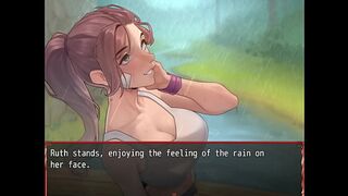 HAREM In Another World [ HENTAI Game ] Ep 34 his BEST FRIEND is getting all wet under the outdoor rain !