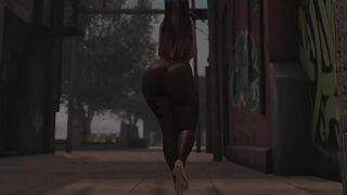 Strolling through the city streets hoping to attract attention —  Second Life