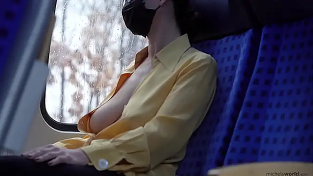 business - slave wife - braless and blouse in public