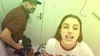 Fucked by a stranger in a bar bathroom without a condom!
