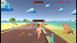 Roller babe [ HENTAI Game PornPlay ] Ep 1 PUBLIC CREAMPIE and 69 at the beach