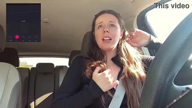 Tim Hortons Tall Girl Wastes Time with Vibrator in Car