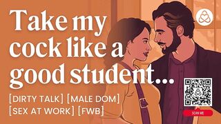 ASMR Audio Porn: Male Dom Teacher Fucks His Submissive Student At Work – Erotic Audio for Women