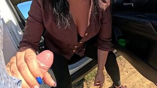 Hot Car Ride – Snug Pants Solo & Blowjob & Wet Face 305