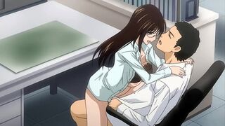 My mature coworker gets horny fucking at work - Hentai [SUBTITLED]