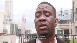 Ebony Stepdaughter Shows Her Gratitude With Her Mouth