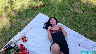 Beverly Hills Bus Stop Romantic DeepThroat Blowjob Doggystyle Facial!!! Alexa Chains