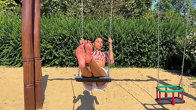 Tiny Latina Playground Pickup for Foot Fetish Fuck