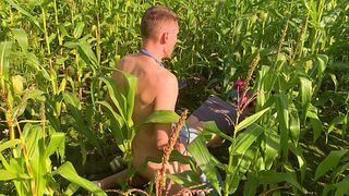 Rough Cornfield Pounding - Pink-Haired Beauty Takes a Hard Raw Riding