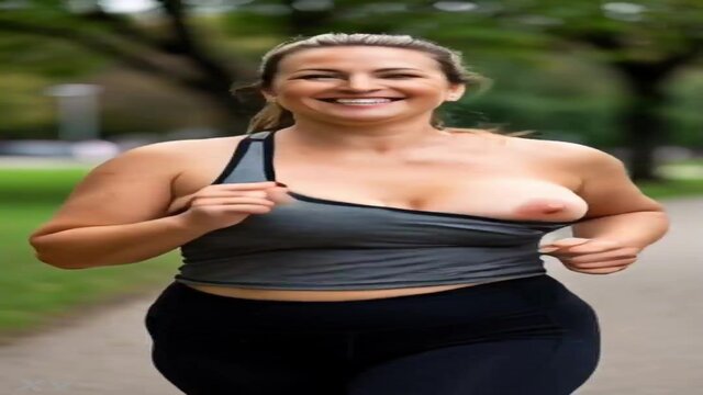 Mature MILFs show off natural boobs and have a little nip-slip while