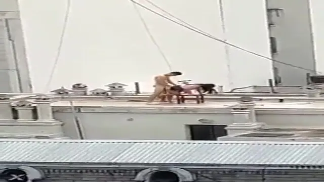 Public pussy pounding in Colombia