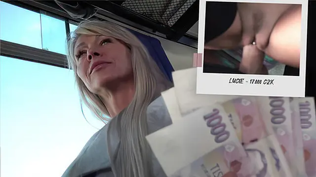 Czech Streets 139: Rich Mature Woman Enjoyed on a Public Bus