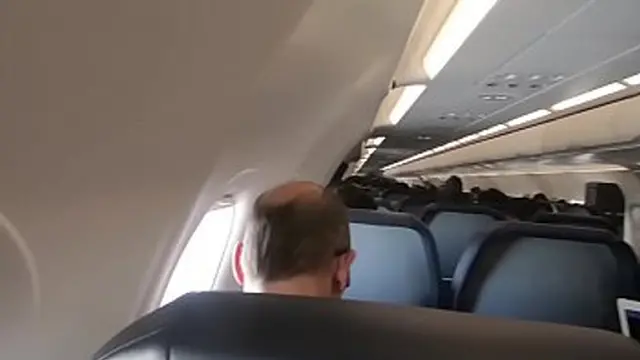 Passenger Blowjob On Flight