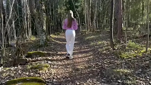 Fucked in the woods by a stranger &mdash;  I let him satisfy me